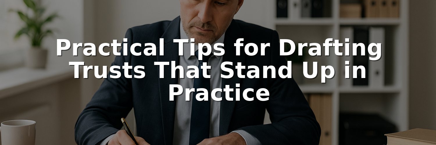 Practical Tips for Drafting Trusts That Stand Up in Practice